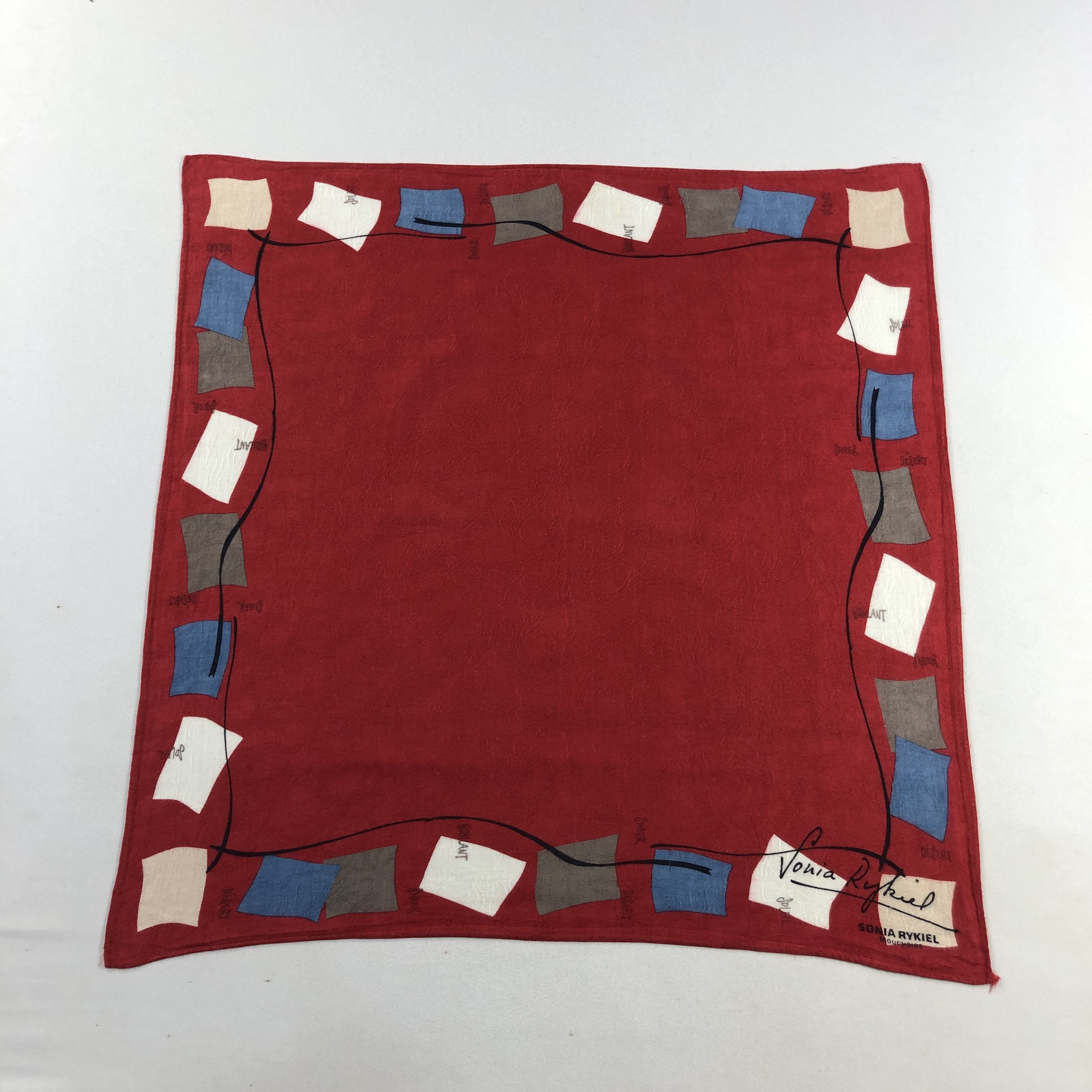 Sonia Rykiel × Vintage Sonia Rykiel Handkerchief Neckerchief Bandana H2575 Size ONE SIZE - 1 Thumbnail