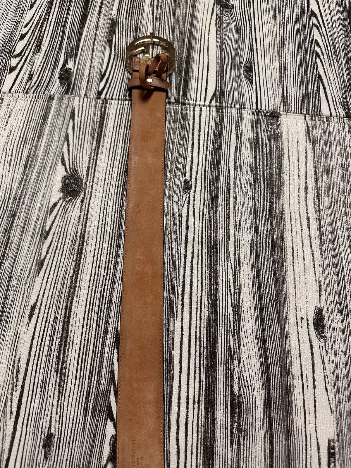Gucci Gucci Diamante Canvas and Leather Interlocking G Buckle Belt Size ONE SIZE - 9 Thumbnail