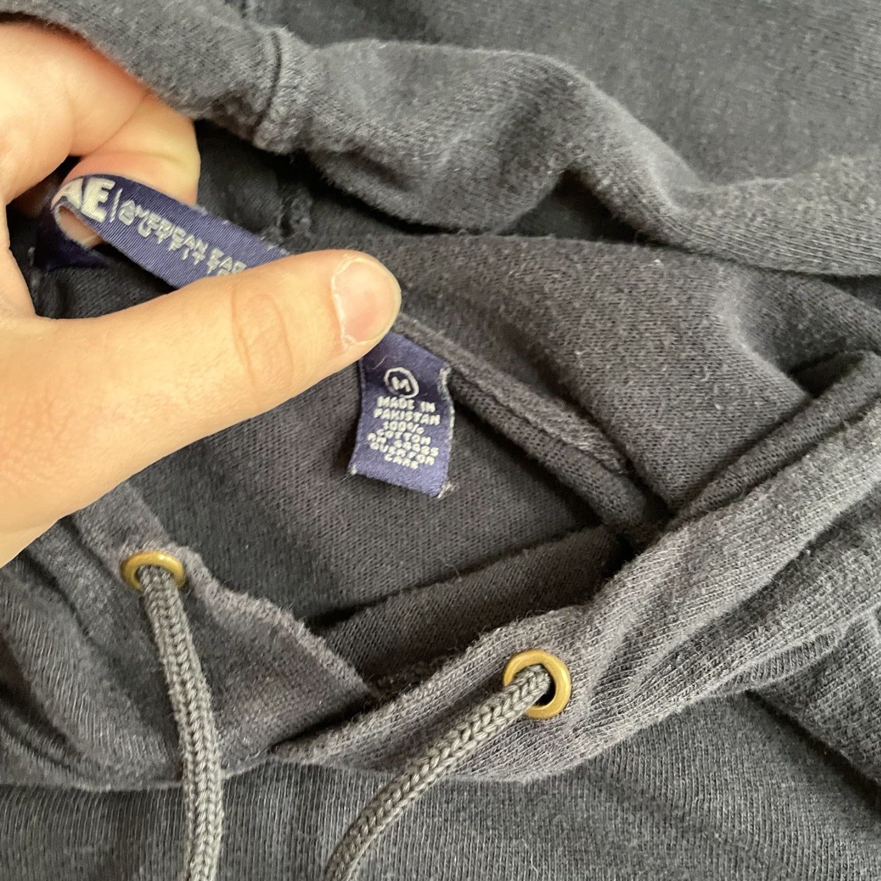 American Eagle Outfitters VINTAGE American Eagle Hoodie Sweatshirt Mens M Blue 90s Lightweight Graphic Print Pullover Size US M / EU 48-50 / 2 - 5 Thumbnail