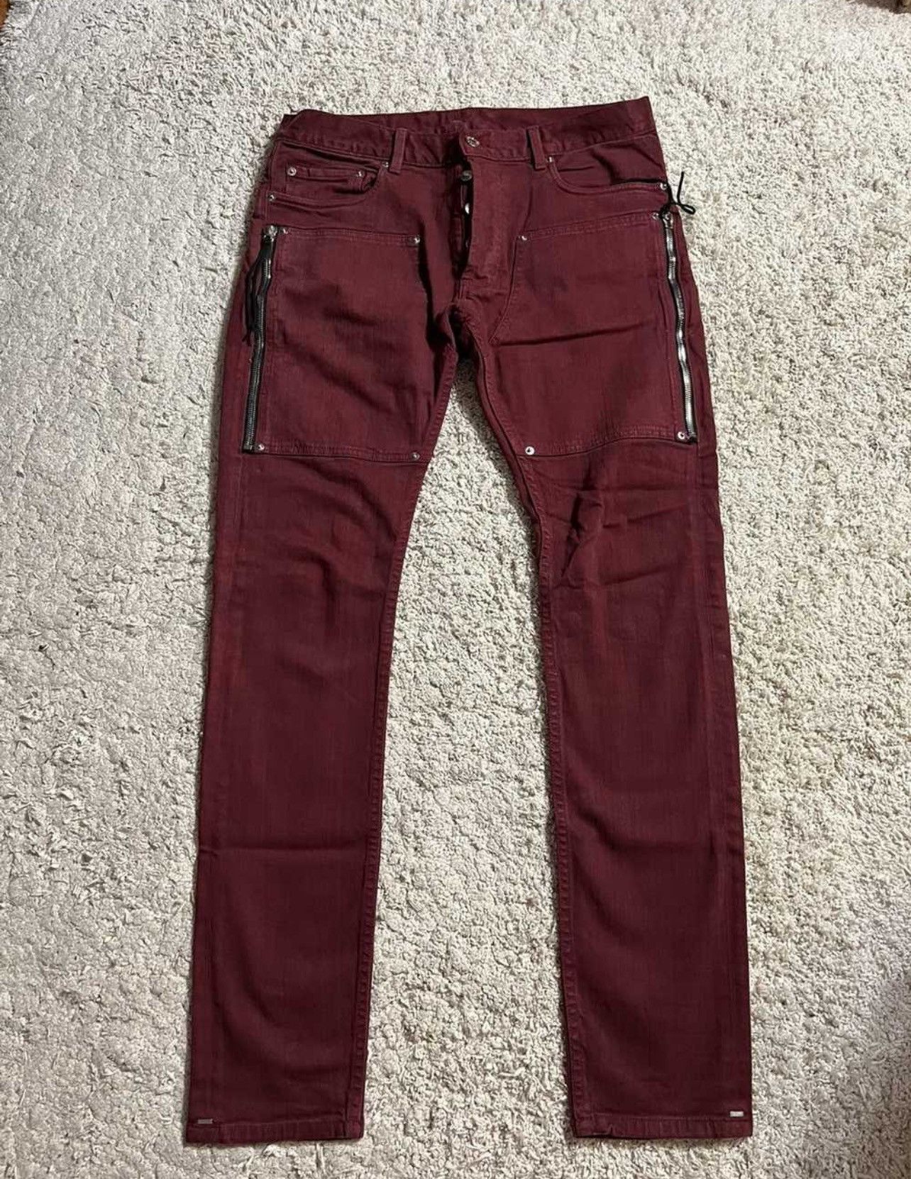 Mr. Completely Slim Burgundy Mr. Completely Denim Size US 38 / EU 54 - 1 Thumbnail