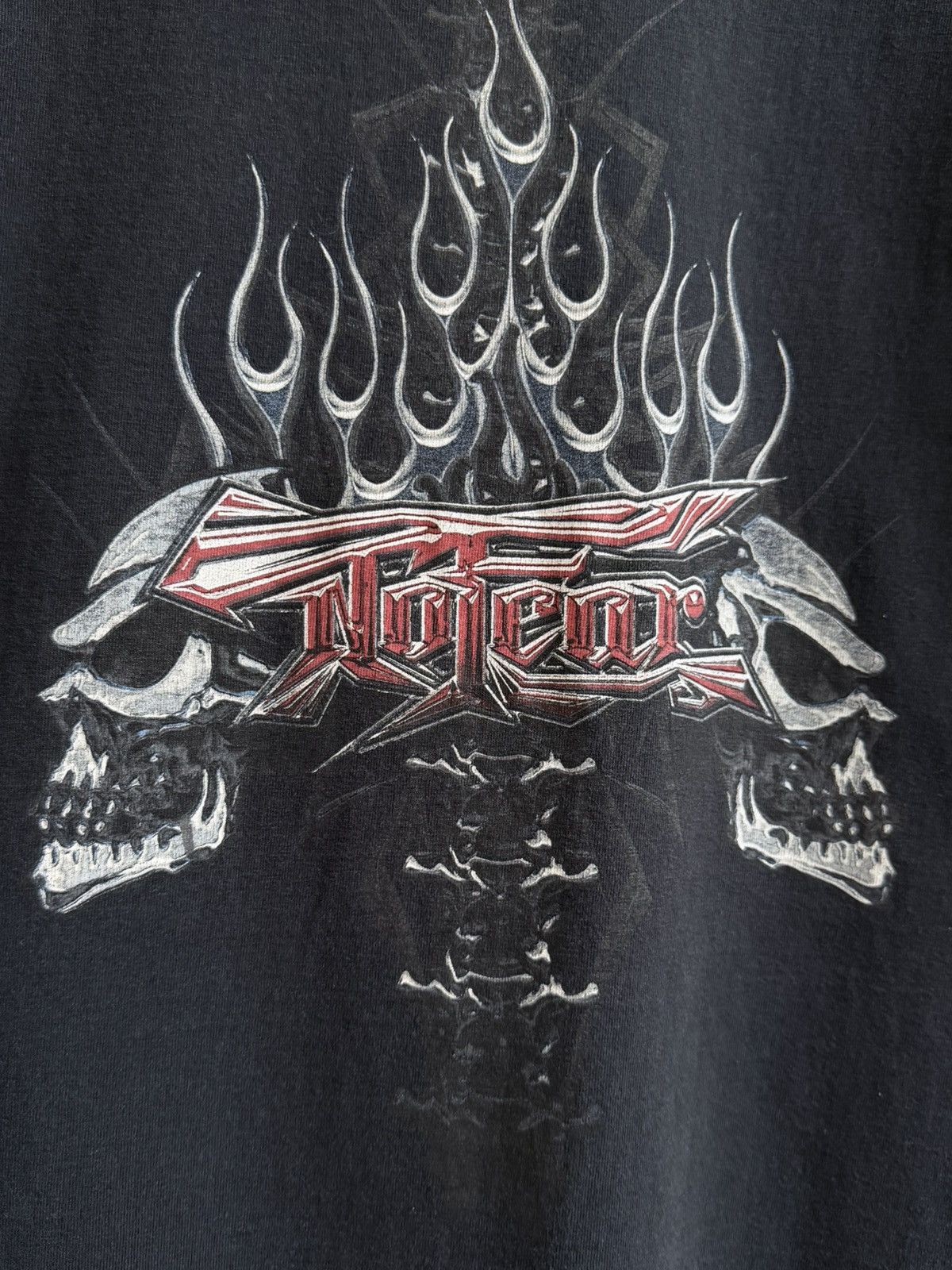 No Fear Vintage 00s No Fear Skateboard Skulls Hook Ups Style T-Shirt Size US M / EU 48-50 / 2 - 2 Thumbnail