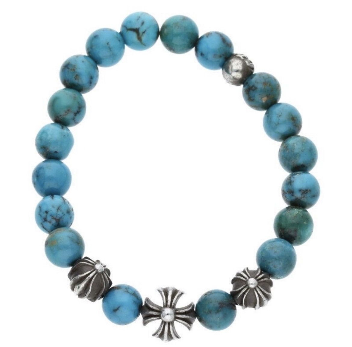 Chrome Hearts Chrome Hearts Turquoise Bead Bracelet Size ONE SIZE - 1 Thumbnail