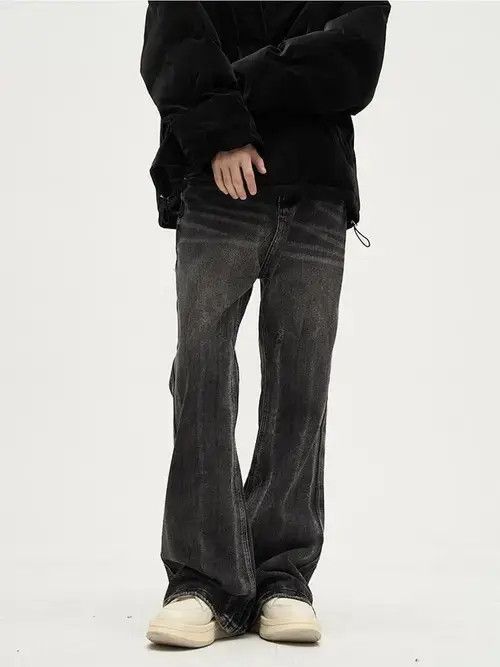 Jean Faded Black Ripped Flare jeans Size US 32 / EU 48 - 5 Thumbnail