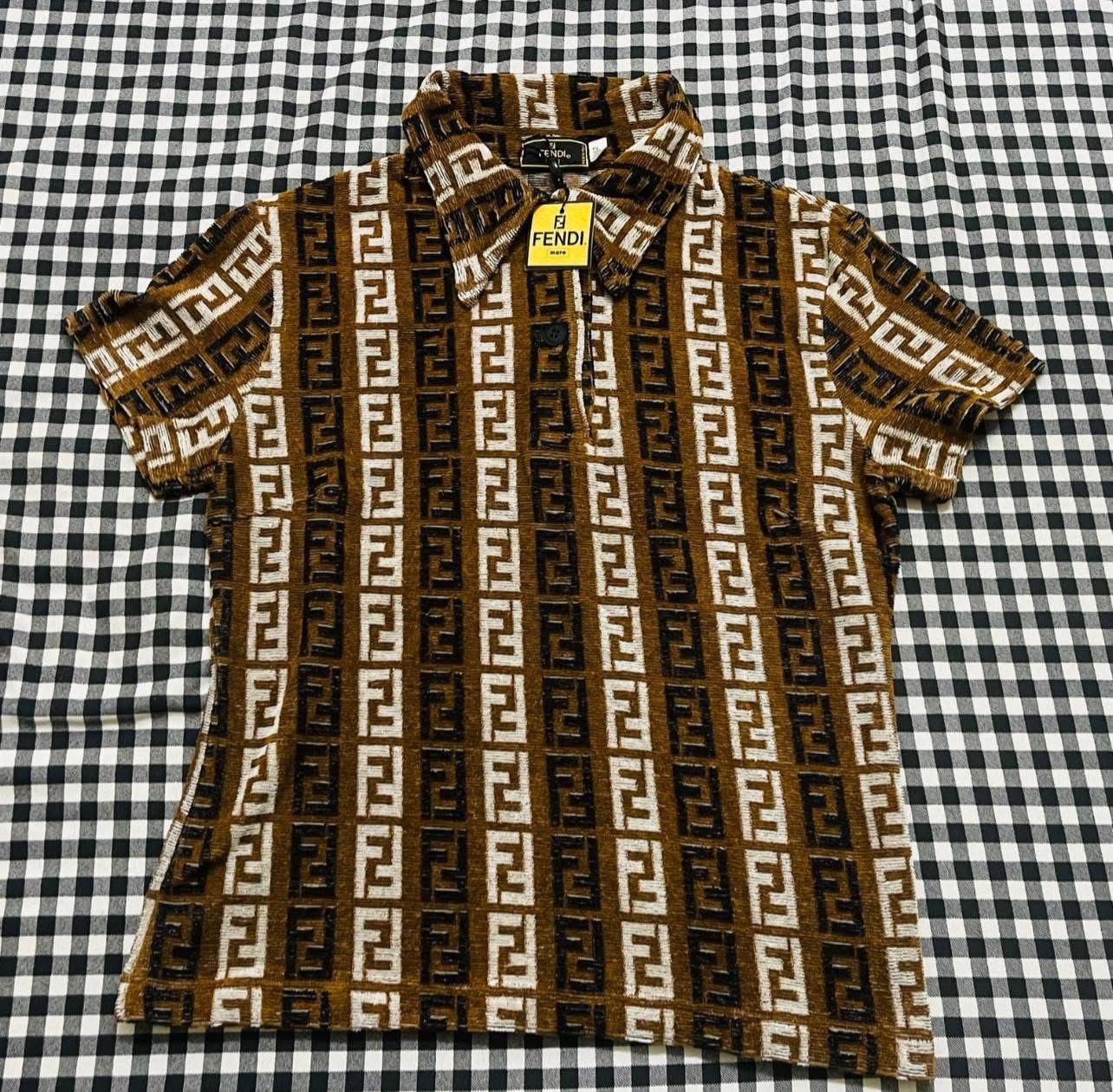 Fendi Fendi FF Monogram Shirt – New With Tags – Made in Italy Size M / US 6-8 / IT 42-44 - 1 Thumbnail