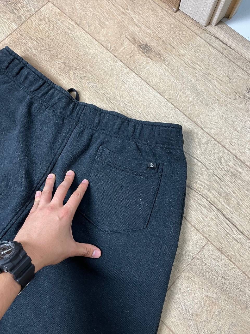 Nike × Vintage Vintage Nike 90’s Y2K Style Black Drill Sweatpants Rap Pants Size US 34 / EU 50 - 14 Thumbnail