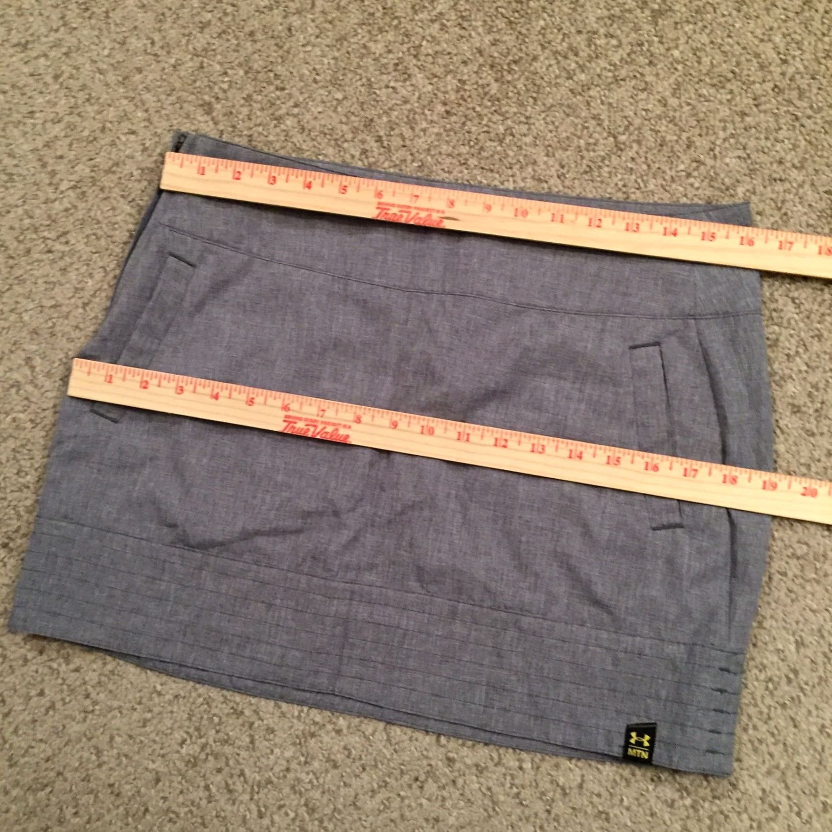 Under Armour Under Armour Skirt Women Short Gray Pockets Unlined Zip A-Line Size 8 Regular Size 30" / US 8 / IT 44 - 2 Thumbnail