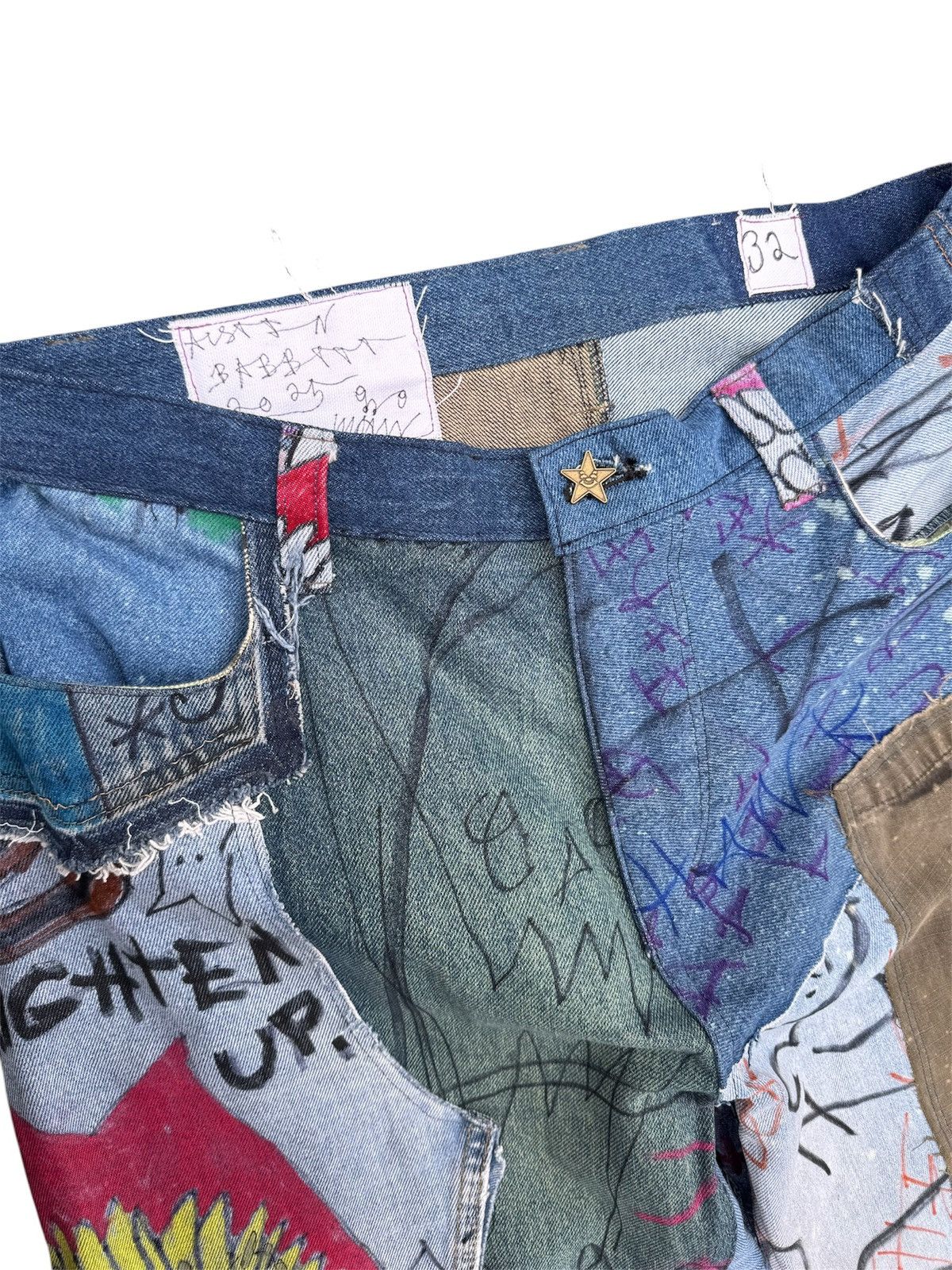 Asspizza Asspizza patchwork denim 2025 pants Size US 32 / EU 48 - 5 Thumbnail