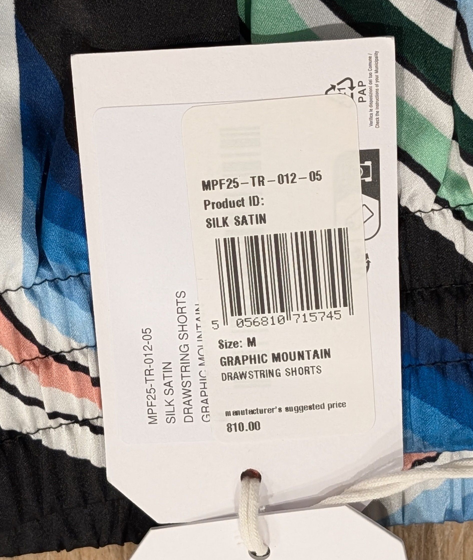 Casablanca Casablanca Multi-Stripe Silk Shorts Graphic Mountain Medium Size US 32 / EU 48 - 9 Thumbnail