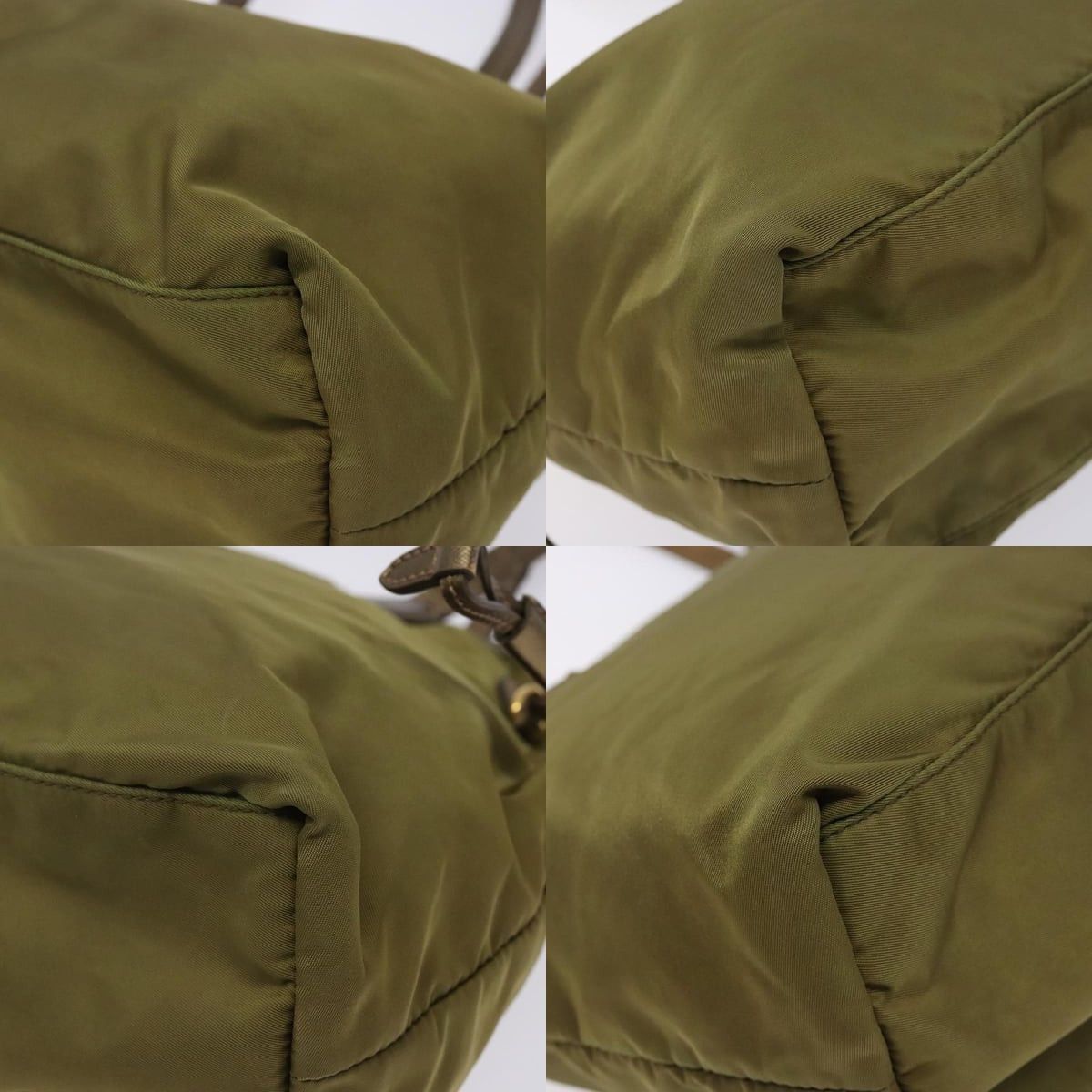 Prada PRADA Tote Bag Nylon Khaki Gold Size ONE SIZE - 10 Thumbnail