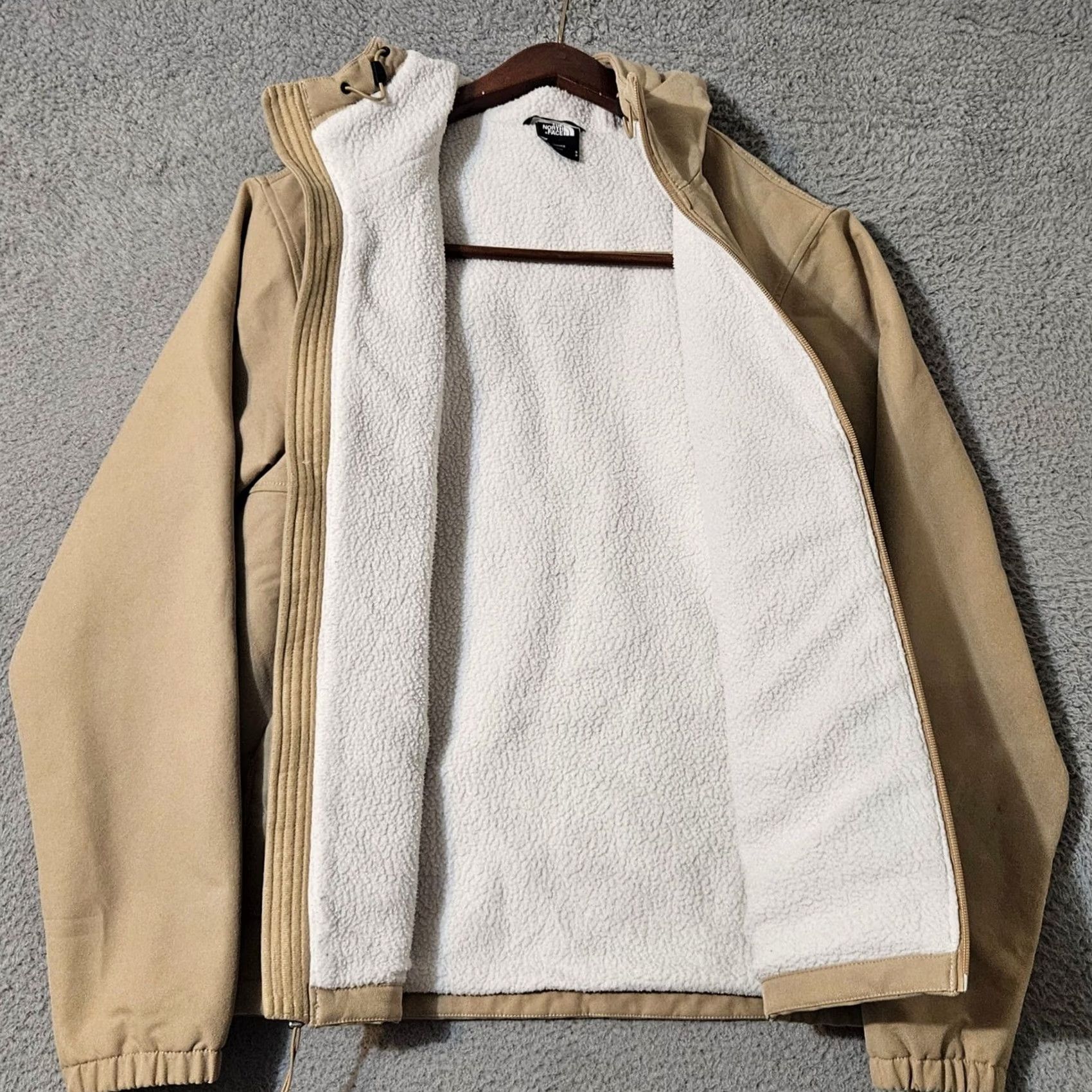 The North Face The North Face Camden Thermal Hoodie Zip Up Jacket Men's Small Beige Windbreaker Windfall S Beige Mens Small Size US S / EU 44-46 / 1 - 2 Thumbnail