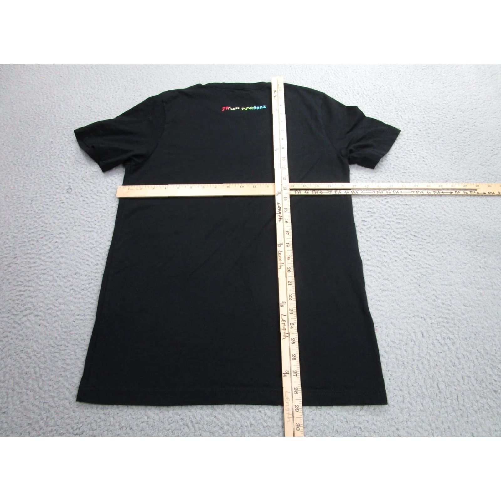 Vintage VINTAGE? (No) Jason Mraz Shirt Mens Medium Black Graphic Tee Concert 90s Neon Face Music Bella+Canvas T-Shirt Men M Black Graphic Print Shirts Size US M / EU 48-50 / 2 - 6 Thumbnail