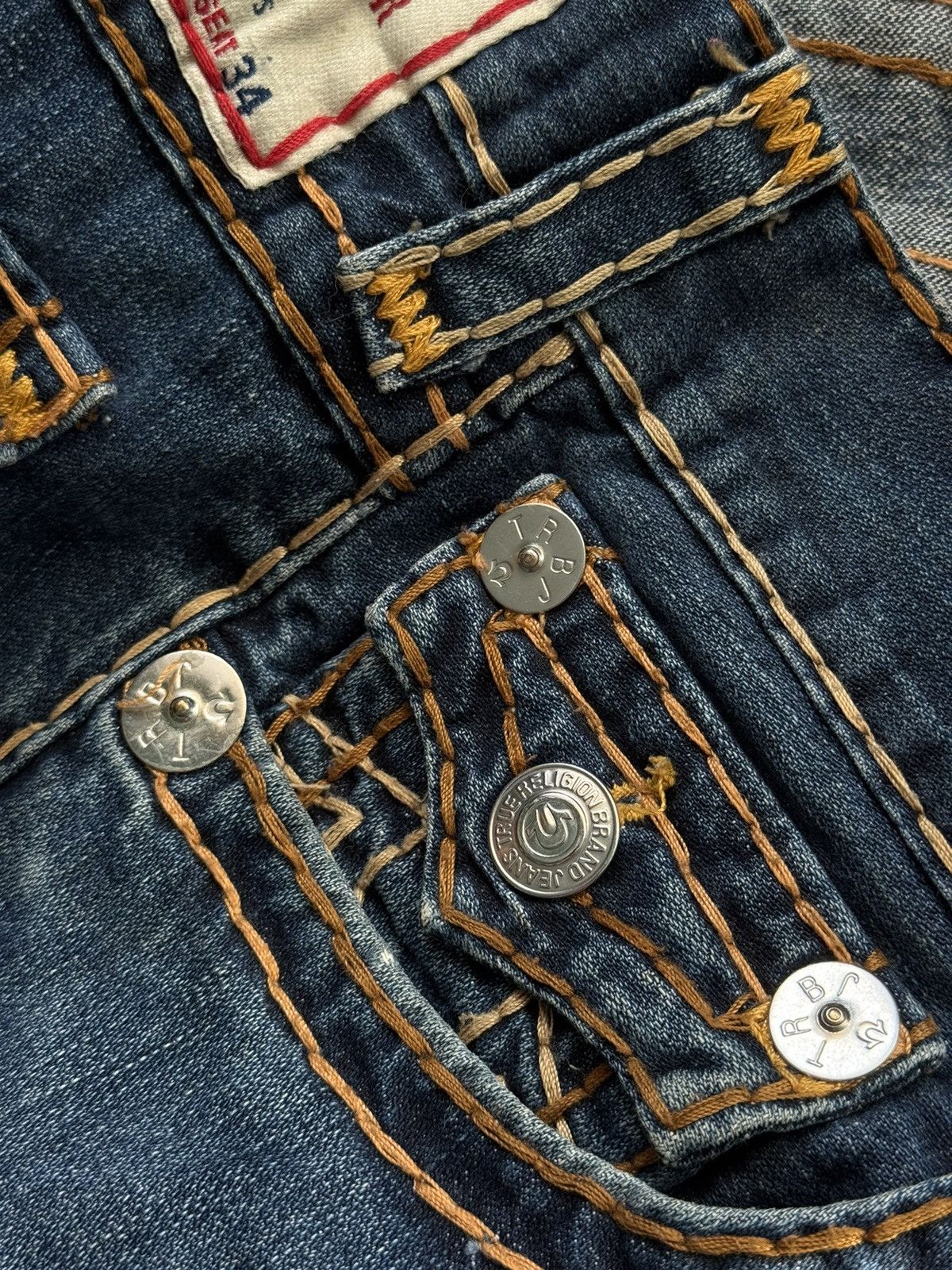 True Religion 🇺🇸 True Religion Y2K style made in USA wide leg jeans denim Size US 34 / EU 50 - 4 Thumbnail