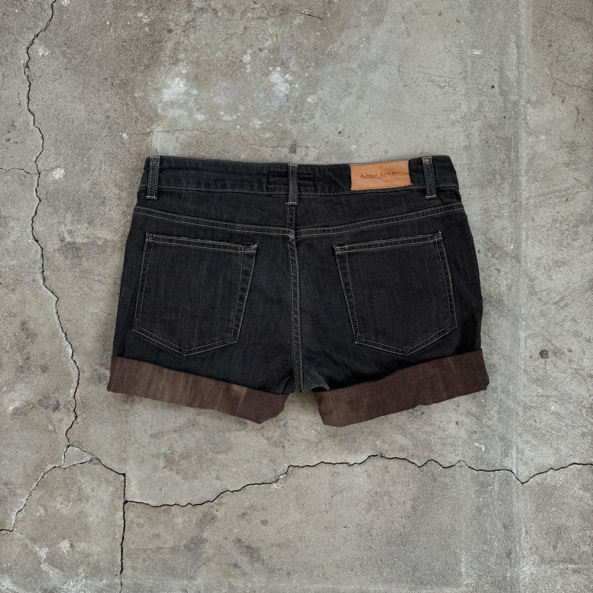 Acne Studios Acne Jeans Brown Hex Earth Denim Shorts Size 30" / US 8 / IT 44 - 2 Thumbnail