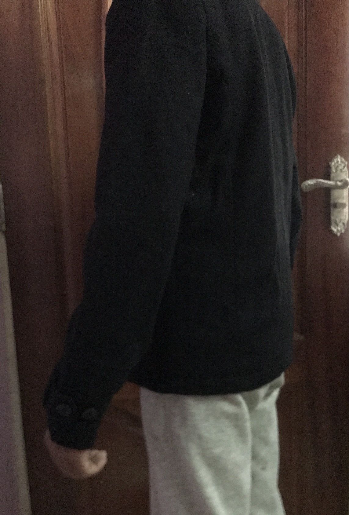 H&M × Japanese Brand × Seditionaries 🌟H&M Black Wool Zip Peacoat Double Breasted Size US S / EU 44-46 / 1 - 3 Thumbnail