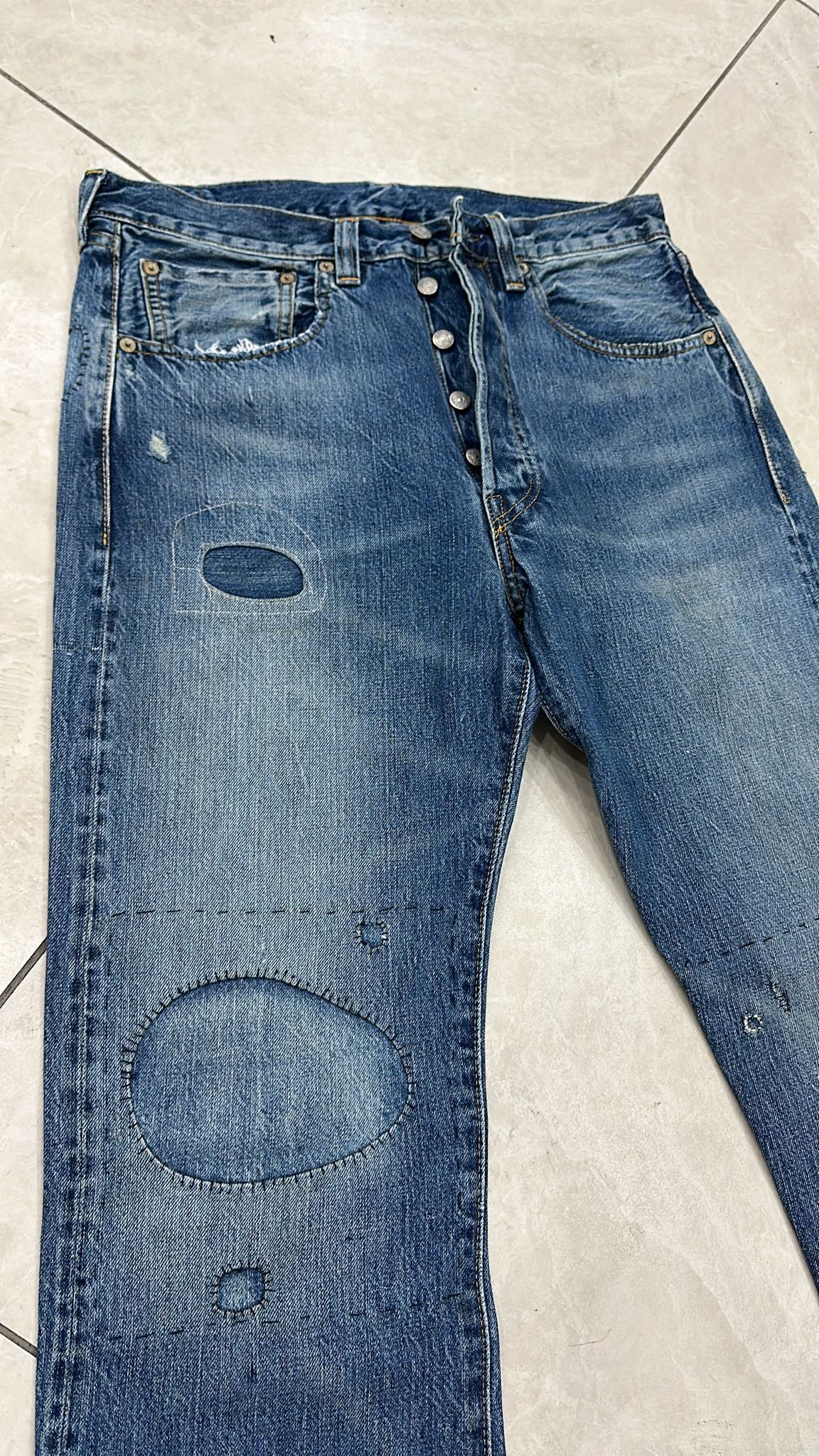 Levi's Vintage Clothing LVC Levi's Vintage Clothing 1947 501XX BigE Selvedge Jeans Size US 32 / EU 48 - 3 Thumbnail