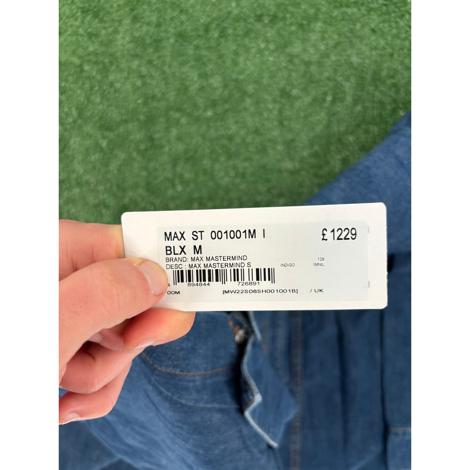 Mastermind Japan Mastermind World Light Ounce Indigo Denim Shirt Size Large Size US L / EU 52-54 / 3 - 7 Thumbnail