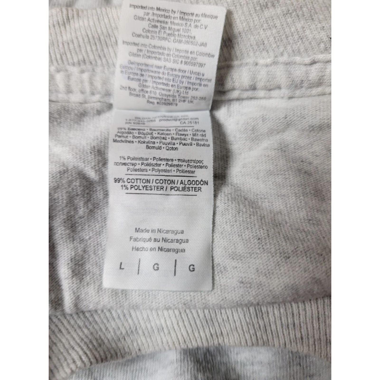 Gildan Gildan Funny PUBLIC ENEMA Parody Long Sleeve T Shirt Gray L Mens Graphic Tee Size US L / EU 52-54 / 3 - 4 Thumbnail