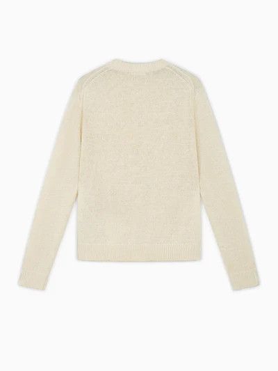 Jil Sander o1loc1c0426 Open Knit Sweater in Ecru/White Size S / US 4 / IT 40 - 2 Thumbnail