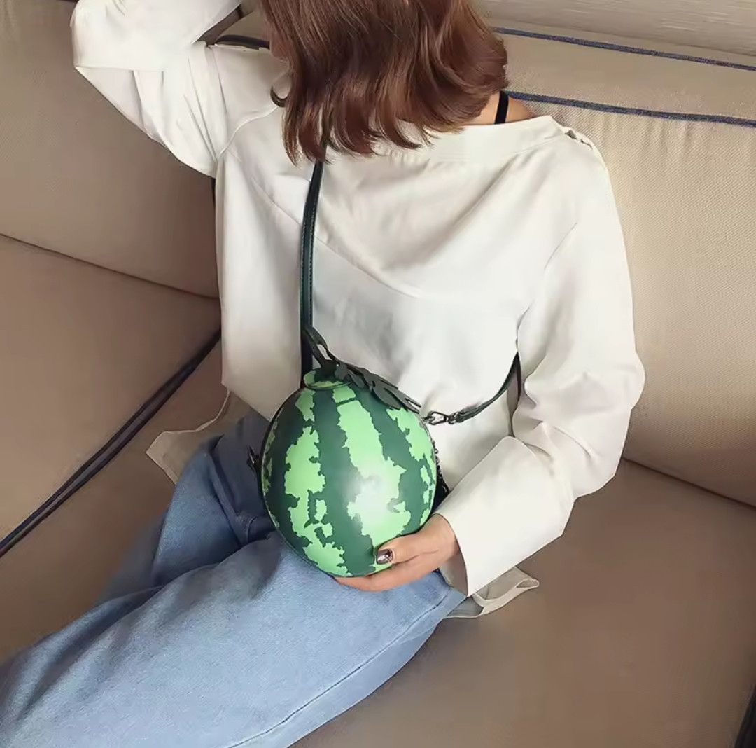 Japanese Brand Cute Cartoon Watermelon Shoulder Bag Size ONE SIZE - 2 Thumbnail