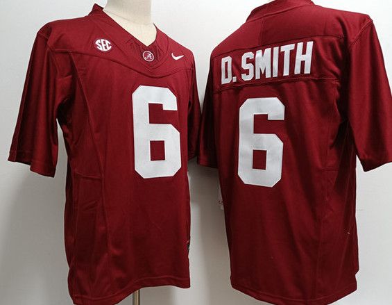 Other Men's Alabama Crimson Tide #6 DeVonta Smith Red Jersey Size US XL / EU 56 / 4 - 3 Thumbnail