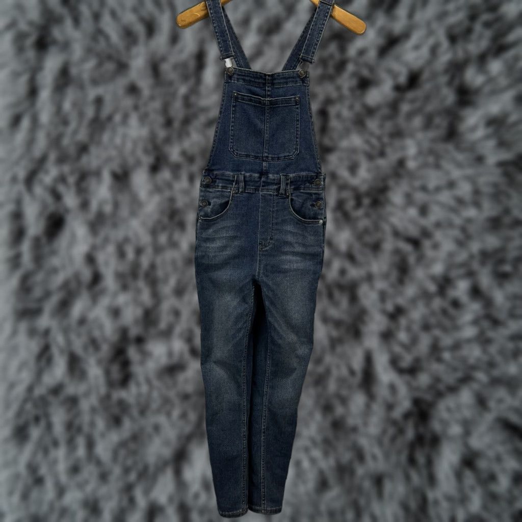 Free People Free People Denim Overalls Womens Blue 26 Adjustable Bib Skinny Jeans Size 26" / US 2 / IT 38 - 1 Thumbnail