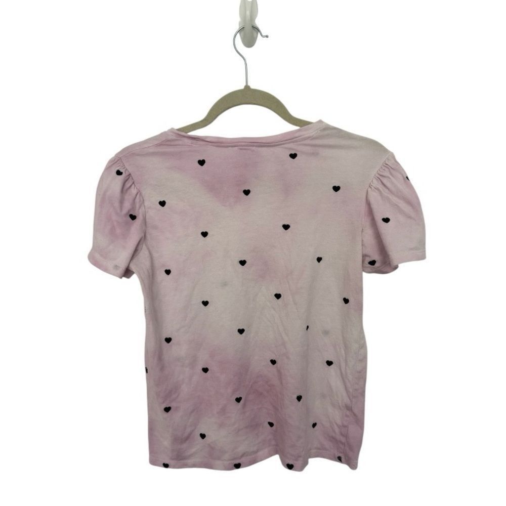 Other For The Republic Pink Tie-Dye Heart Print Puff Sleeve Tee Wo Size M / US 6-8 / IT 42-44 - 4 Thumbnail
