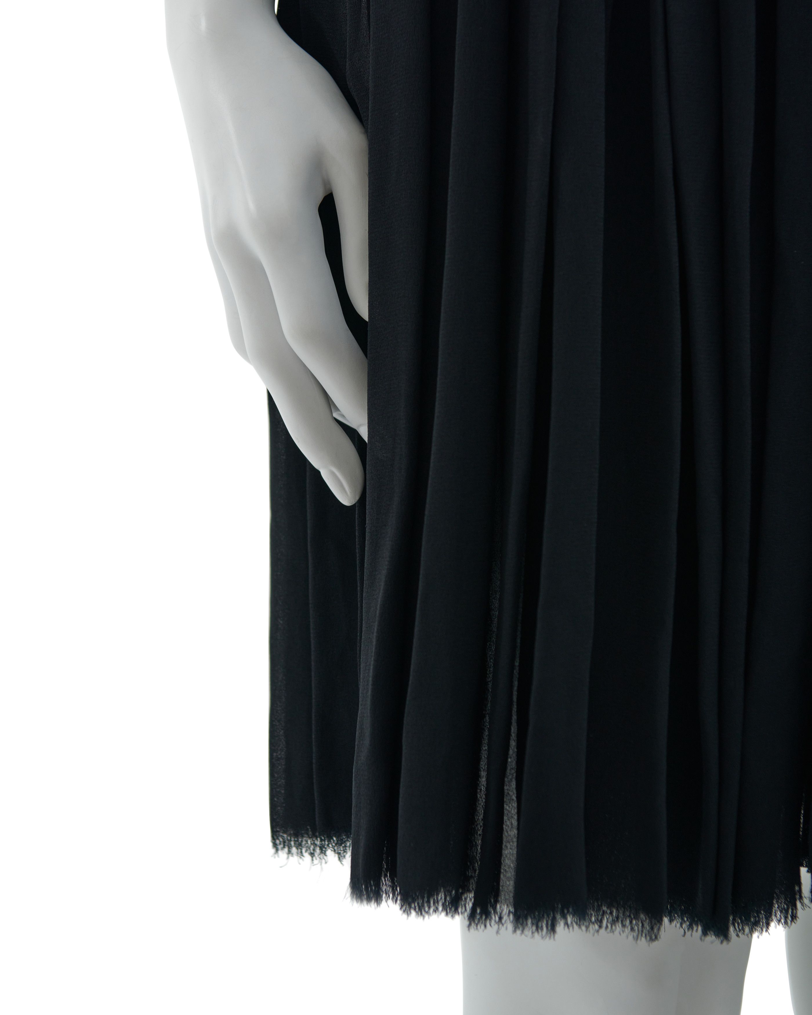 Prada Prada F/W 2006 Black strapless chiffon dress Size S / US 4 / IT 40 - 8 Thumbnail