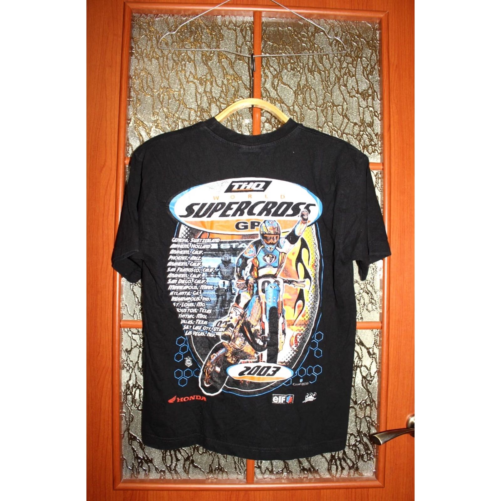 Vintage Vintage World Supercross GP Motocross T-Shirt size S Mens Black Shirt Size US S / EU 44-46 / 1 - 5 Thumbnail