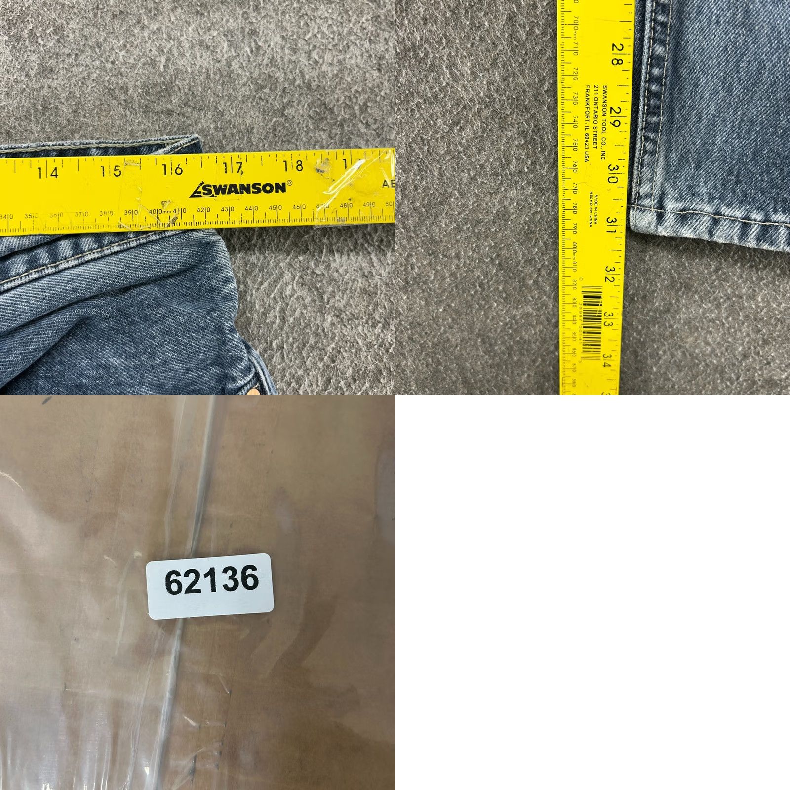 Levi's VINTAGE Levi's 561 Jeans Women 14 Blue Relaxed Straight 31 In Inseam 5-Pocket Distressed USA 90s Size 36" / US 14 / IT 50 - 9 Thumbnail