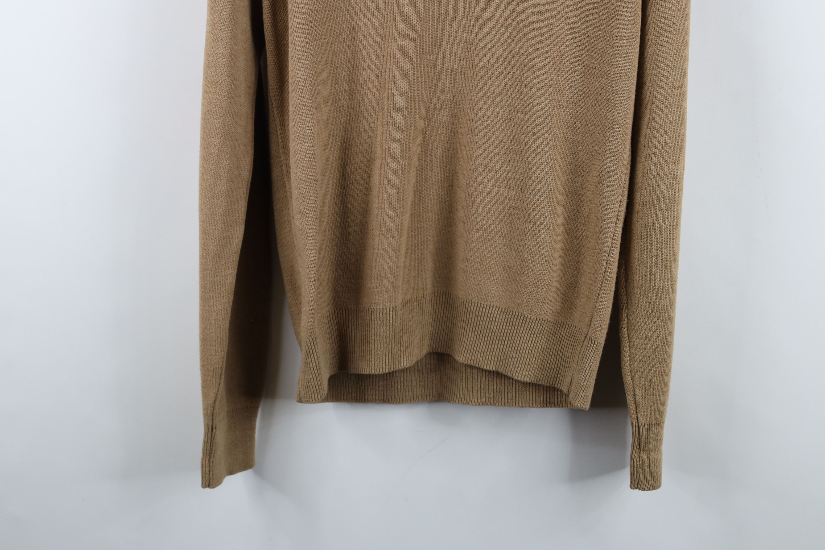 Vintage Vintage 70s Streetwear Blank Knit V-Neck Sweater Beige USA Size US S / EU 44-46 / 1 - 11 Thumbnail