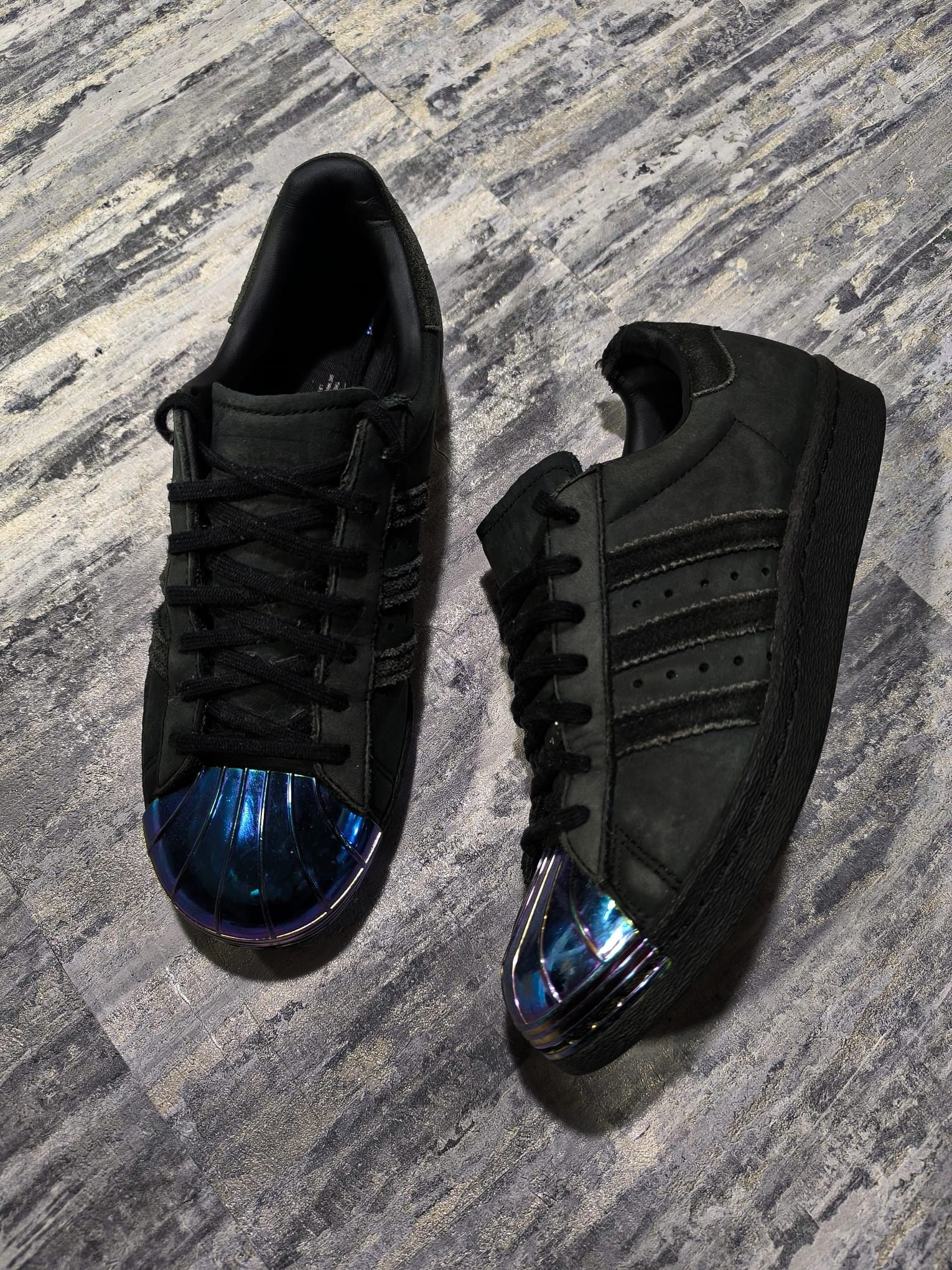 Adidas Adidas Superstar Suede 80s Metal Toe Iridescent Size US 8 / IT 38 - 3 Thumbnail