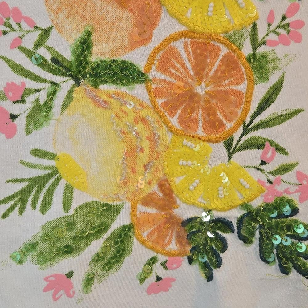 Designer J Crew Embellished Tee Size US XS / EU 42 / 0 - 4 Thumbnail