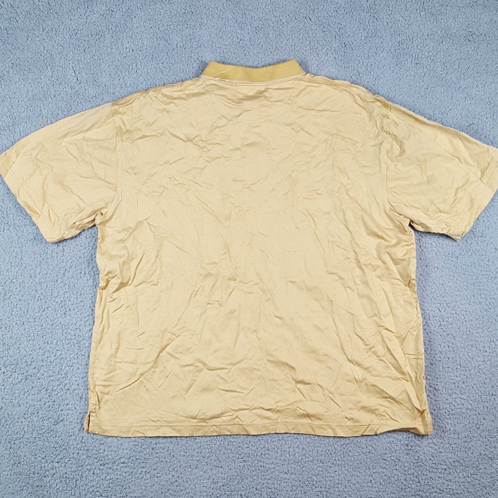 Vintage VINTAGE The Broadmoor US Open Golf Y2K Preppy Mens Polo Shirt Size 2XL Cotton Yellow Diamond Argyle 90s Golf Casual Size US XXL / EU 58 / 5 - 4 Thumbnail
