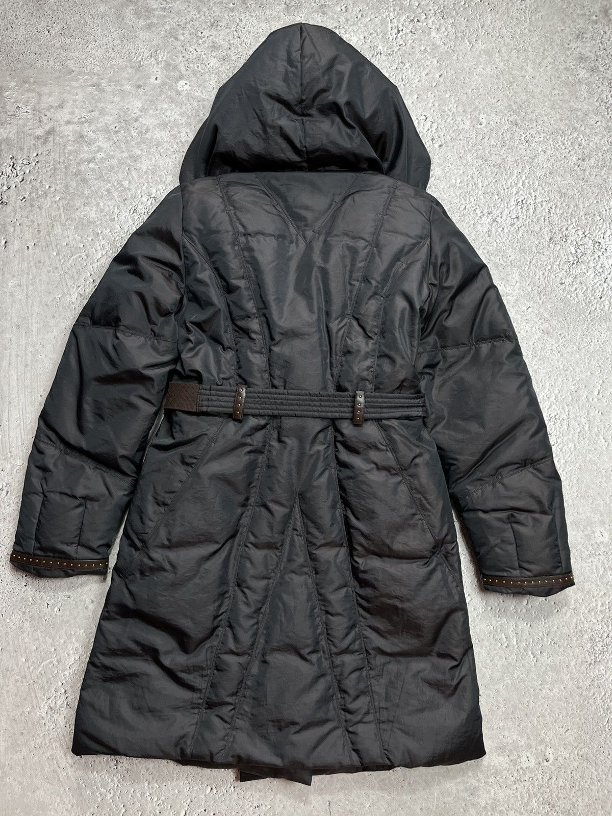 Trussardi Trussardi Jeans Womens Puffer Coat Hooded Belted Jacket 42 Size M / US 6-8 / IT 42-44 - 9 Thumbnail