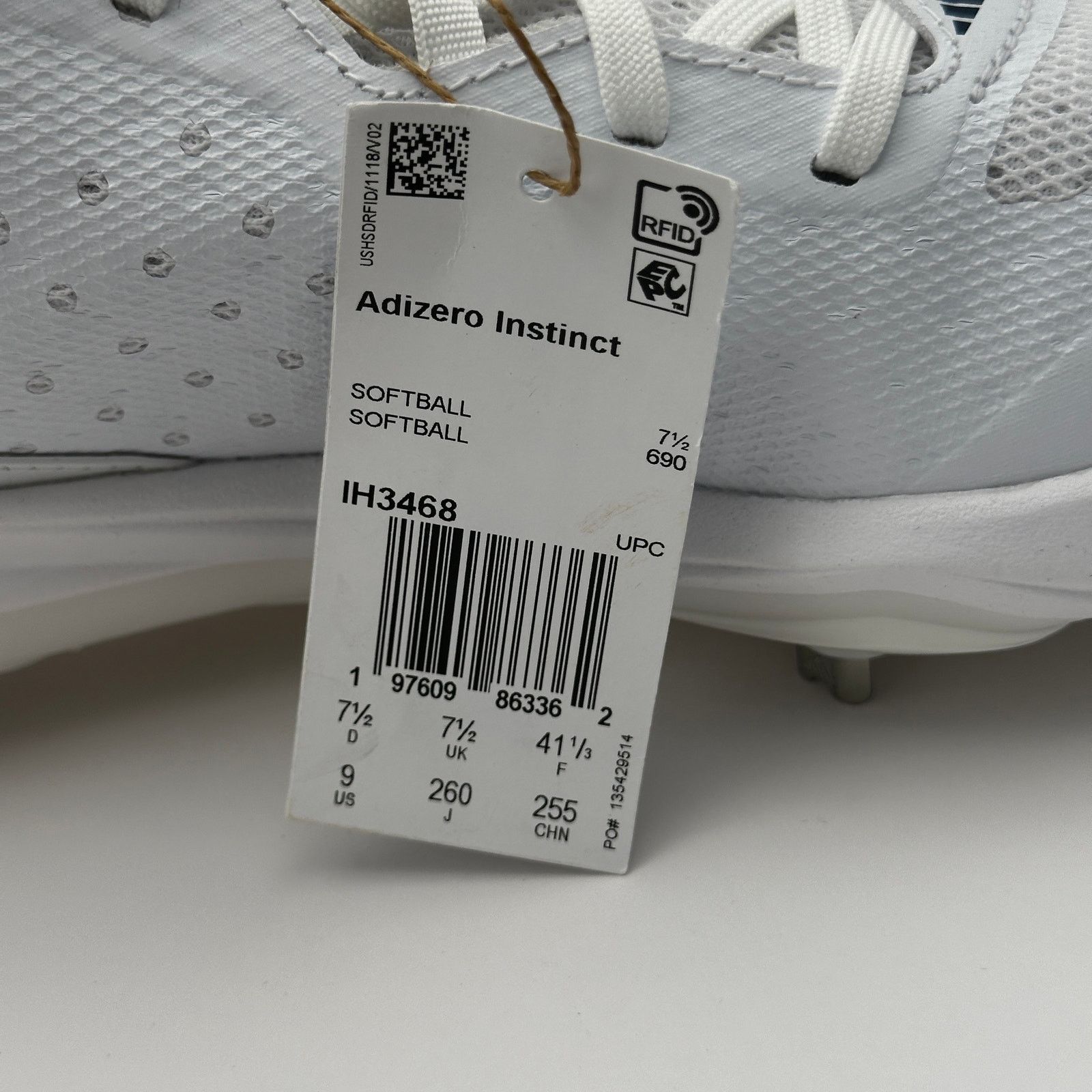 Adidas Adidas Womens size 9 Softball Shoes Adizero Instinct IH3468 Size US 9 / IT 39 - 10 Thumbnail