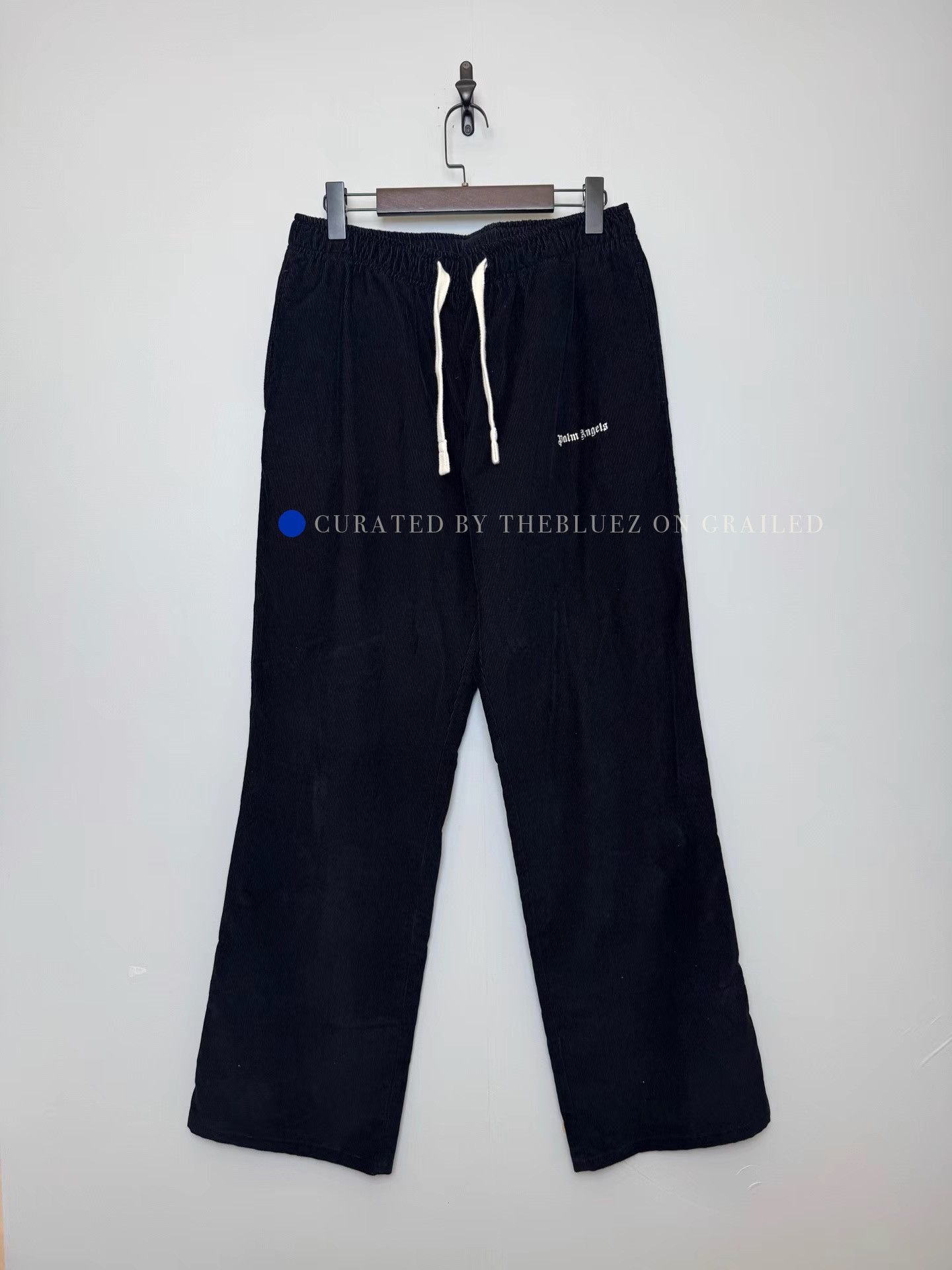 Palm Angels Black Elastic Waist Casual Pants Size US 34 / EU 50 - 1 Thumbnail