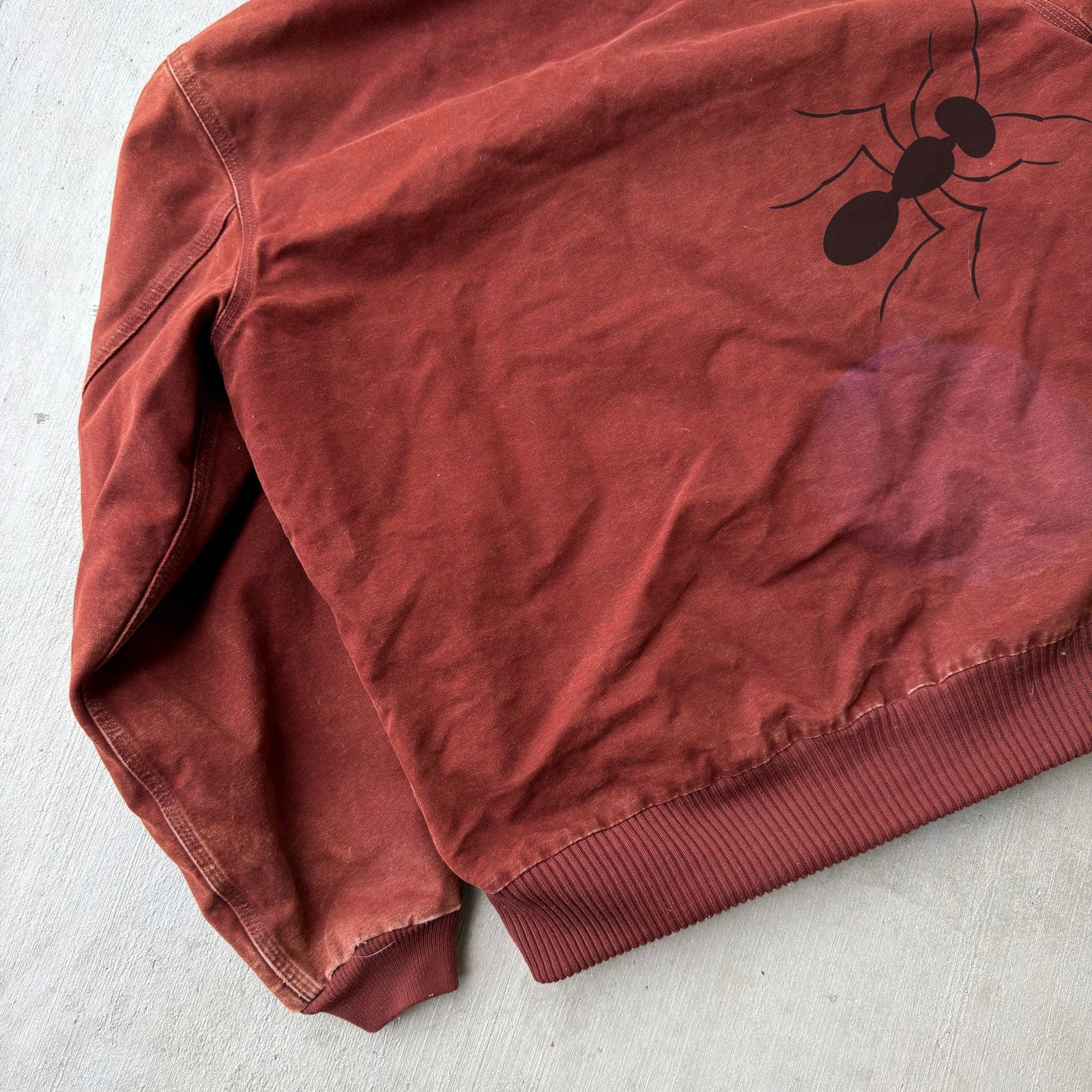 Carhartt × Vintage Carhartt J130 CLY red hooded work wear jacket Size US L / EU 52-54 / 3 - 7 Thumbnail