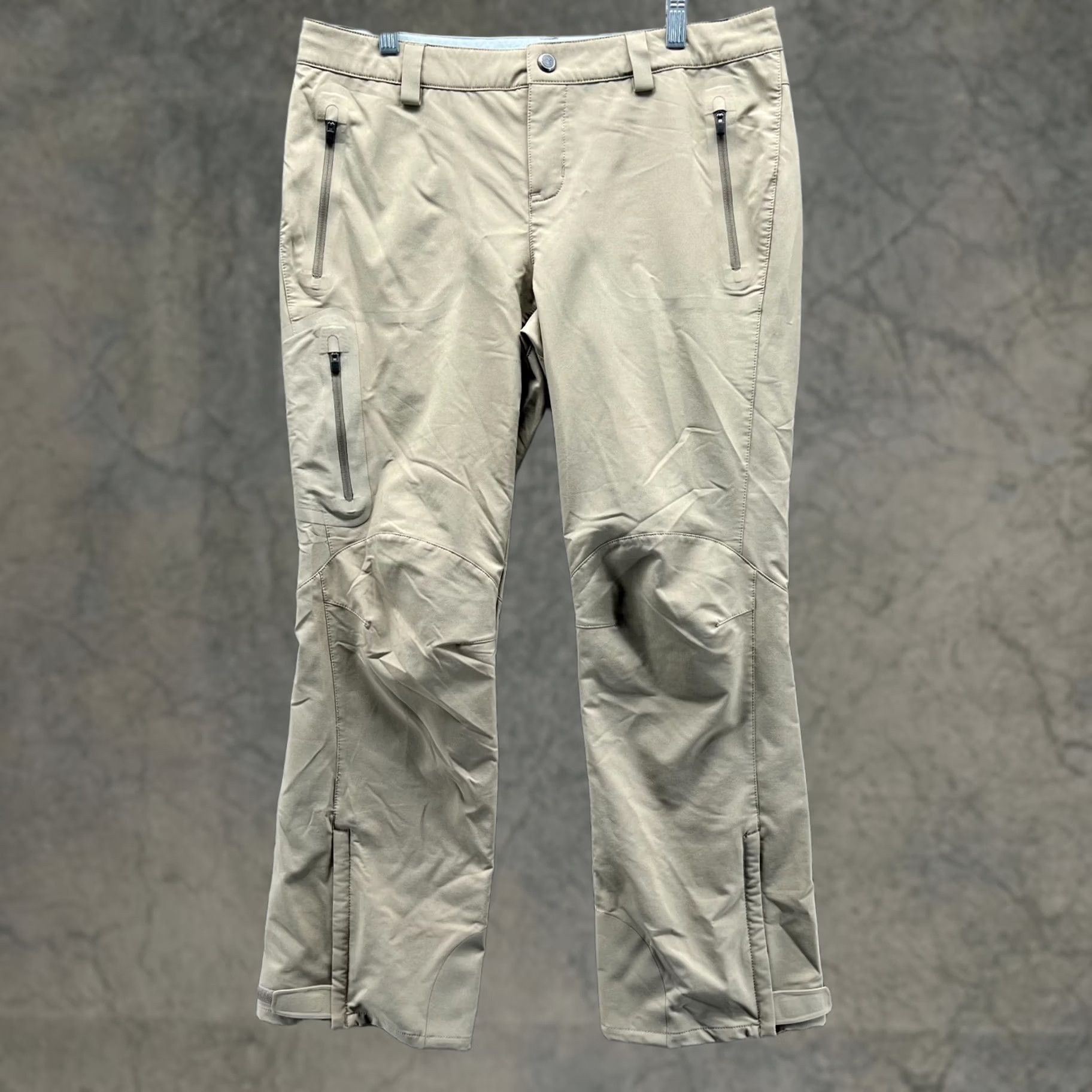 Vintage Rei Endeavor Pants Women Petite Khaki Hiking Zip Camping Performance Lined Size 32" / US 10 / IT 46 - 1 Thumbnail