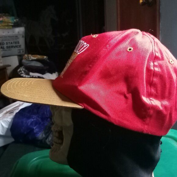 Drew Pearson Red And Tan Color Hat Size ONE SIZE - 2 Thumbnail