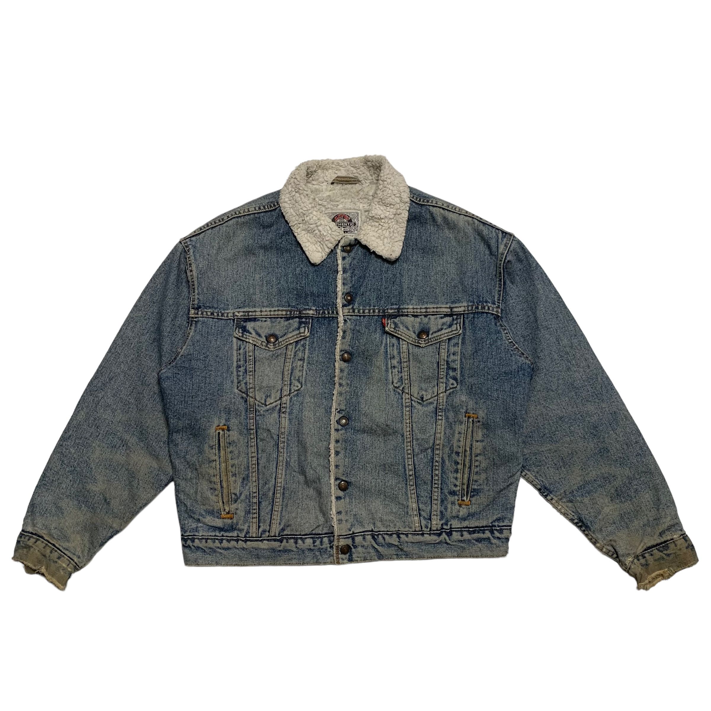 image of Vintage 90's Levis Type 3 Trucker Denim Jacket in Blue, Men's (Size Large)