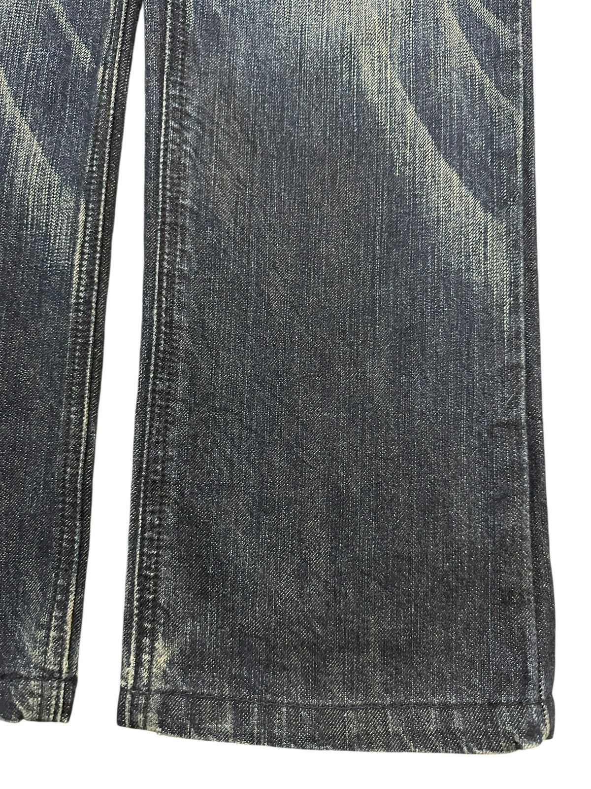 Edwin Exclusive Vintage Edwin XV Faded Wash Whisker Clawmark Style Size US 31 - 8 Thumbnail