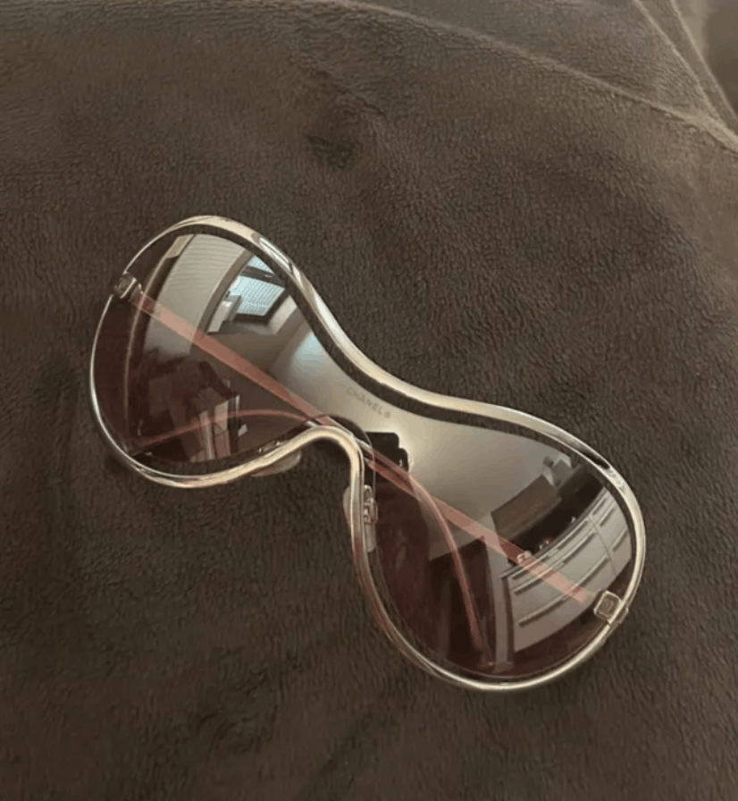 Chanel CHANEL Sunglasses 4030 Rimless Rhinestone 4017 Shields Size ONE SIZE - 2 Thumbnail