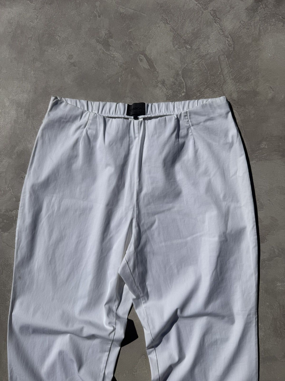 OSKA OSKA White Baggy Chino Pants Size 36" / US 14 / IT 50 - 3 Thumbnail