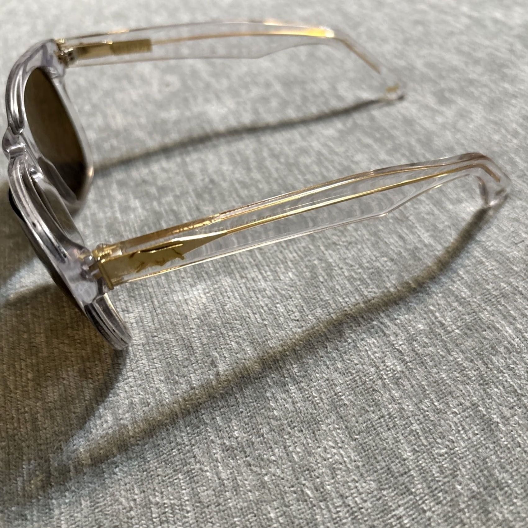 Vintage Red’s Outfitters Sunglasses Women Clear Frame Moonlight Lavender Mirror Polarized Lens Clear Lens Size ONE SIZE - 4 Thumbnail