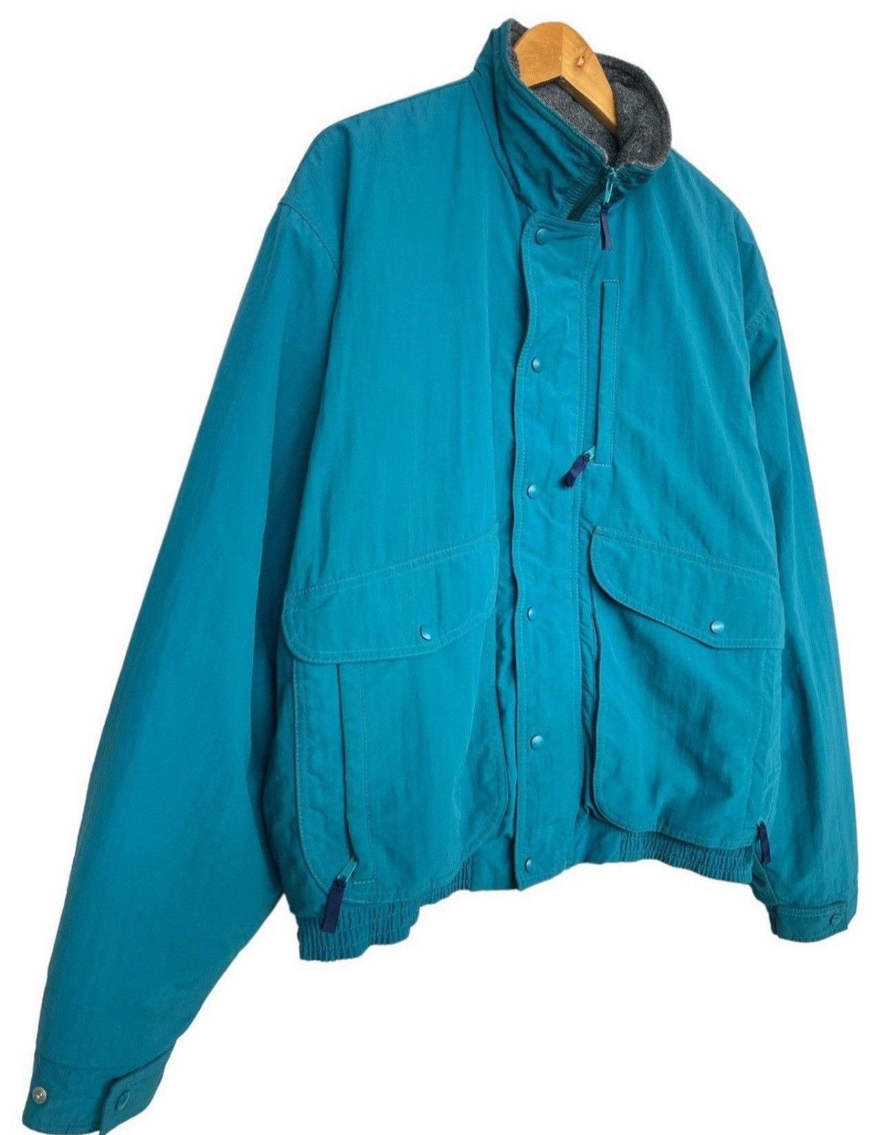 L.L. Bean Vintage 90s LL Bean Button Up Green Jacket Made In Usa Size US L / EU 52-54 / 3 - 4 Thumbnail