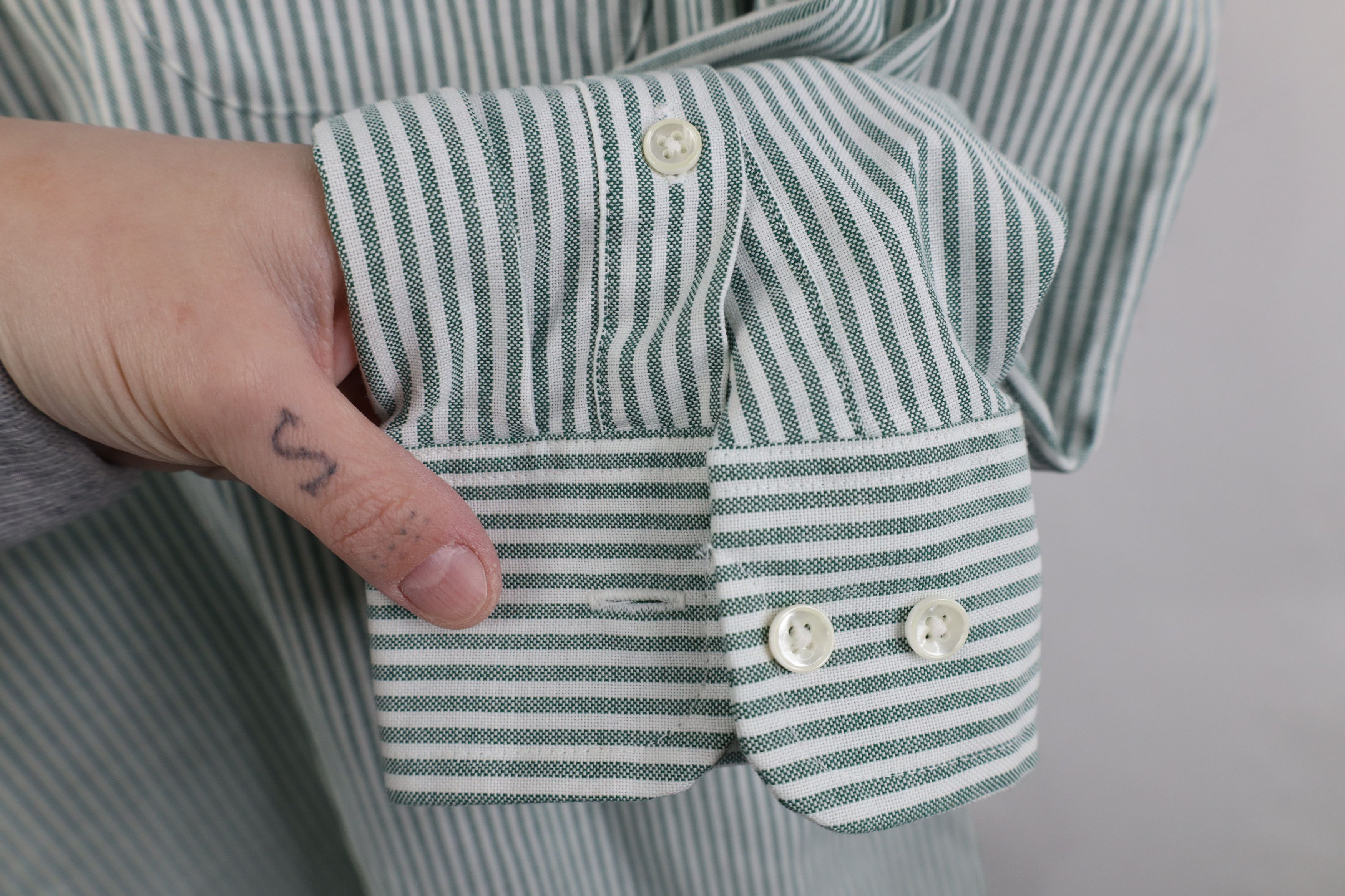 Vintage Vintage 70s Mens Needle Striped Oxford Button Down Shirt USA Size US M / EU 48-50 / 2 - 8 Thumbnail