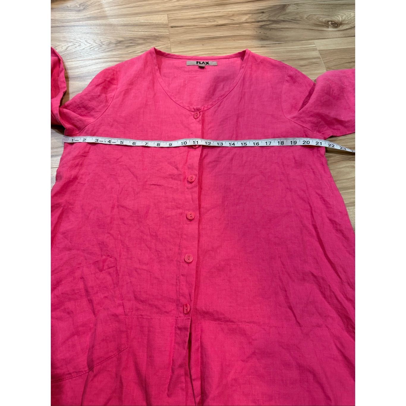 FLAX Flax NWOT button front linen pink jacket shacket size Small Size S / US 4 / IT 40 - 8 Thumbnail