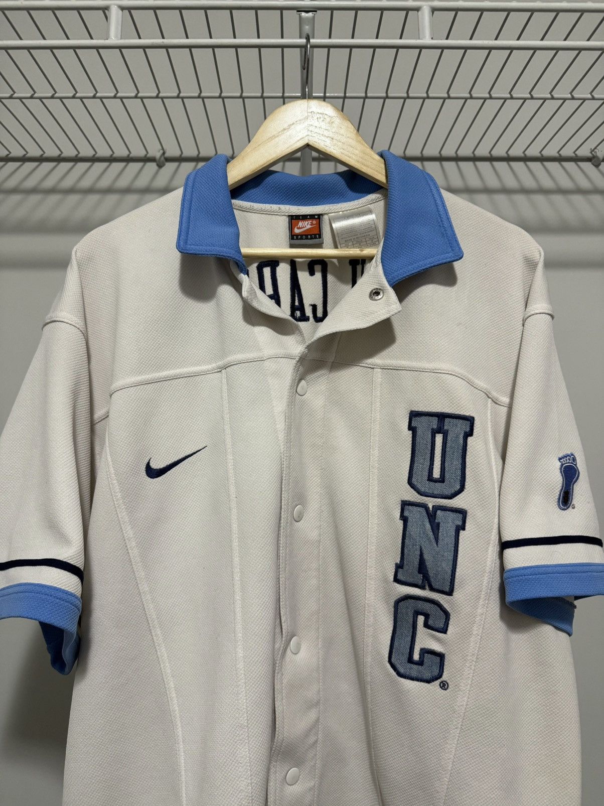 Nike × Vintage 90’s UNC Baseball Jersey Size US L / EU 52-54 / 3 - 2 Thumbnail
