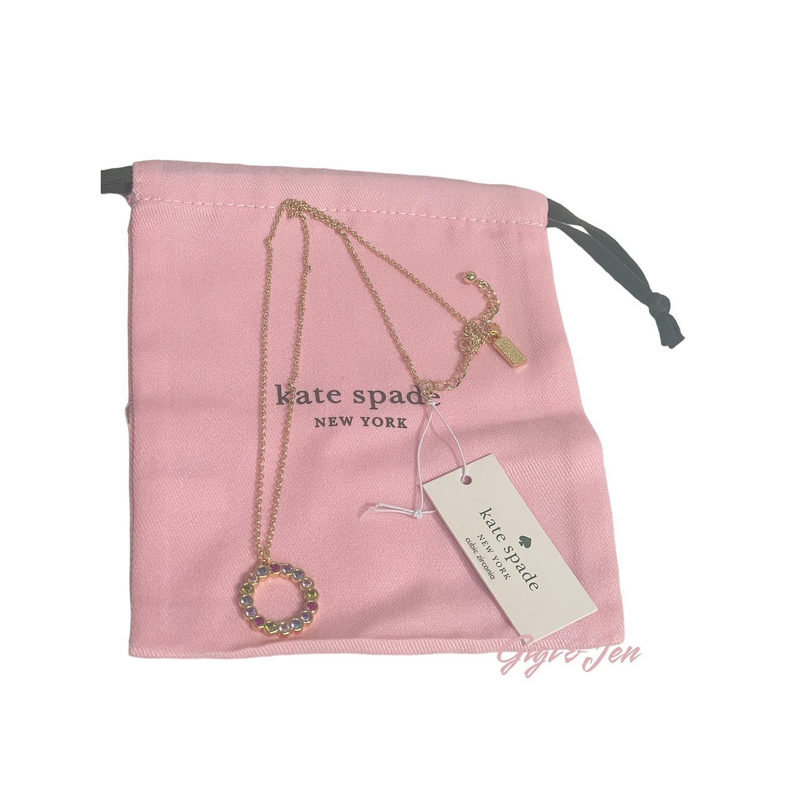 Kate Spade Kate Spade full circle pendant Necklace gold/ multicolor Size ONE SIZE - 3 Thumbnail
