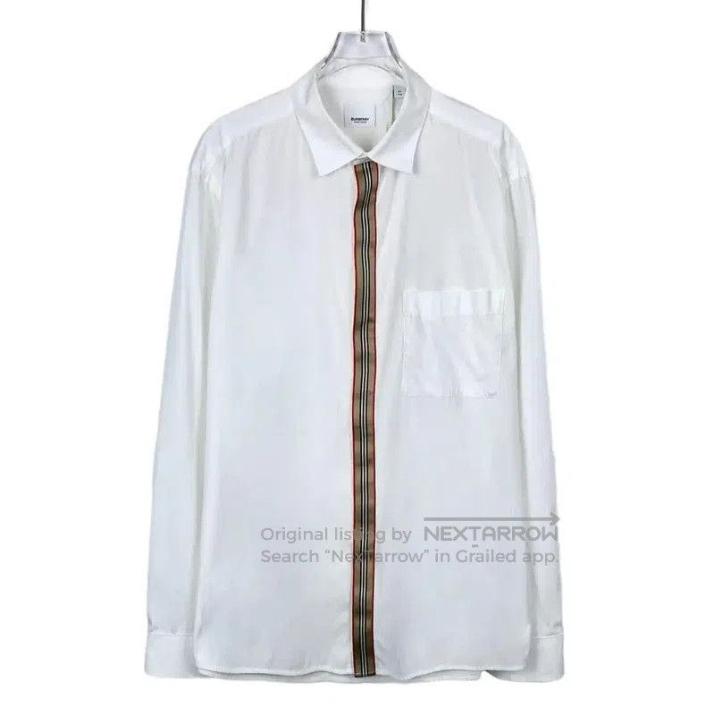 Other Burberry White Cotton Long Sleeve Shirt. Size XL / US 12-14 / IT 48-50 - 1 Thumbnail